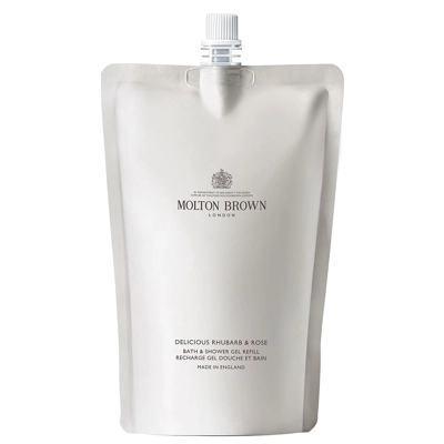 Molton Brown Delicious Rhubarb & Rose Bath & Shower Gel Refill 400 ml 400ml Moterims
