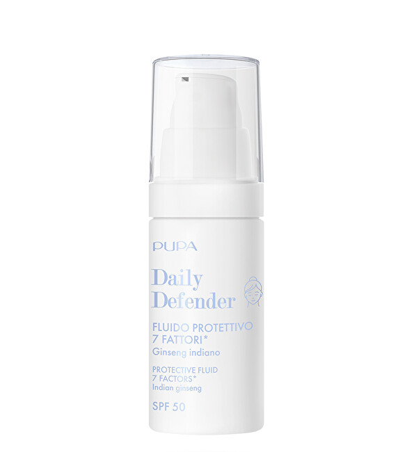 PUPA Milano Protective fluid SPF 50 Daily Defender 30 ml 001 Transparent Moterims
