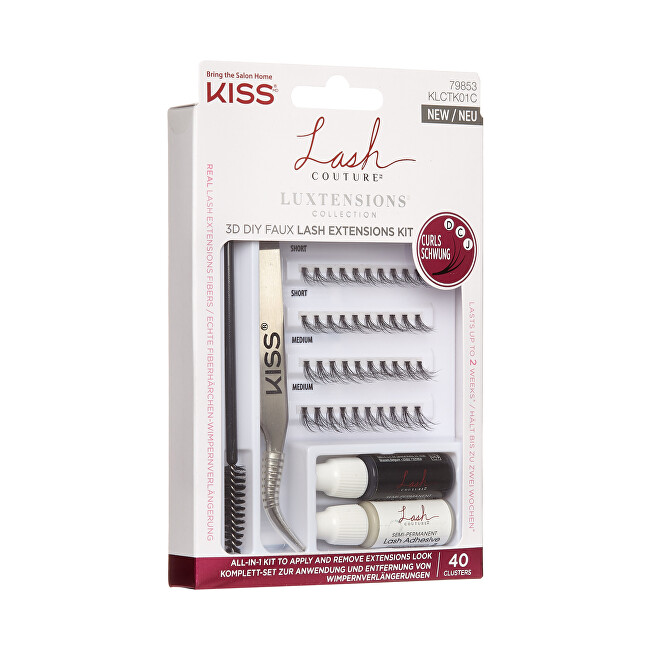 Kiss Lash Couture LuXtension Cluster Kit dirbtinės blakstienos
