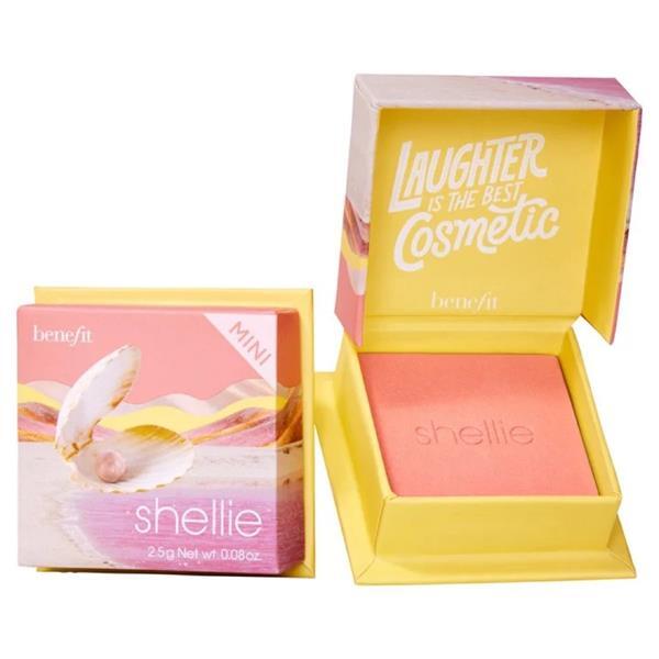 Benefit Shellie Blush 6g Blush Shellie Blush 6 g + Multitasking Cheek Brush 1 ks skaistalai Rinkinys