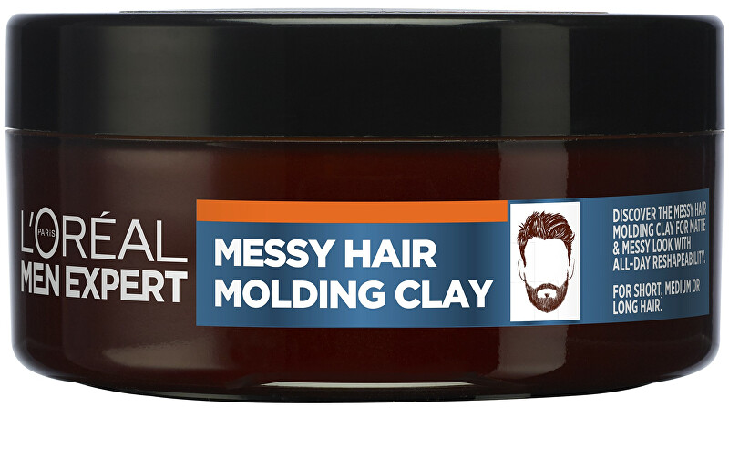 L´Oréal Paris Styling clay for hair Men Expert (Messy Hair Molding Clay) 75 ml 75ml Vyrams