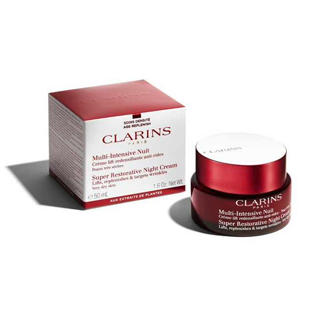 Clarins Night cream for mature and very dry skin ( Super Restorative Night Cream) 50 ml 50ml vietinės priežiūros priemonė