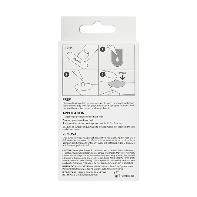 Kiss Gel nails Gel Fantasy Magnetic (Drama) 28 pcs priemonė nagams