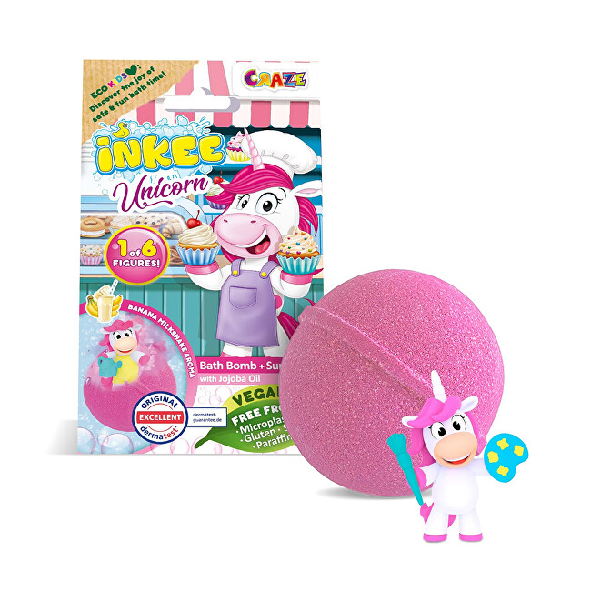 INKEE Bath bomb with a surprise Unicorn Professions 100 g Vaikams