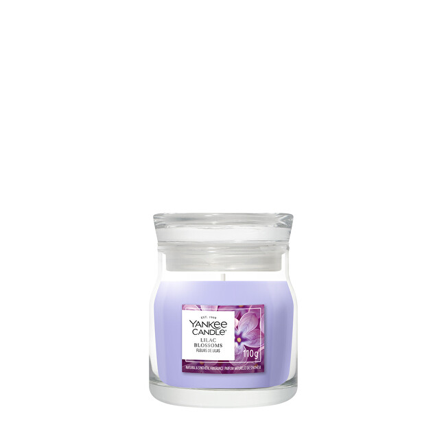 Yankee Candle Signature scented candle glass small Lilac Blossoms 110 g kvepianti žvakė