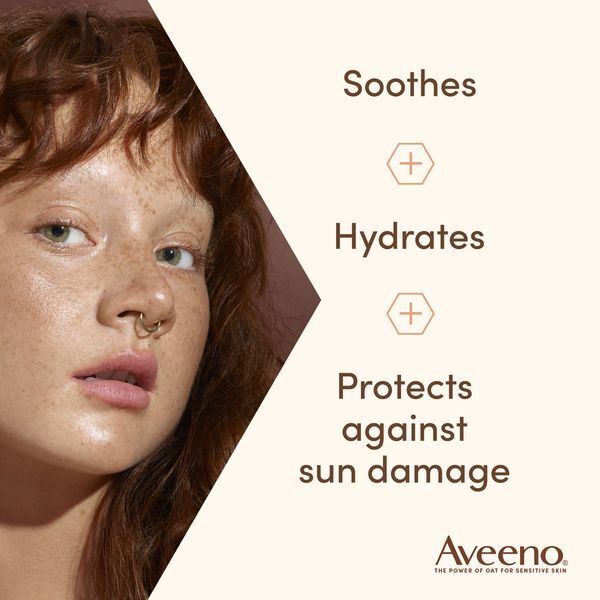 Aveeno Moisturizing Lotion SPF 50 Calm+Restore&trade; (Moisturising Lotion) 50 ml 50ml veido apsauga