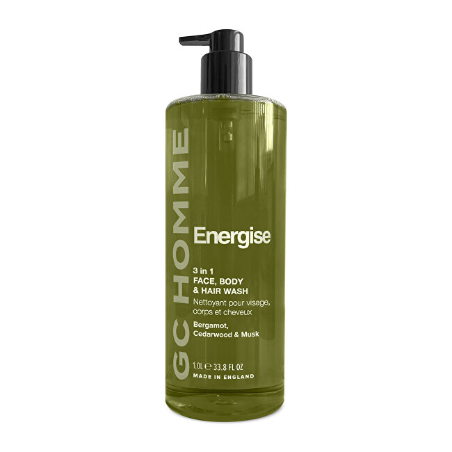 Grace Cole 3in1 Washing Gel Bergamot, Cedar & Musk 1000 ml 1000ml &scaron;ampūnas