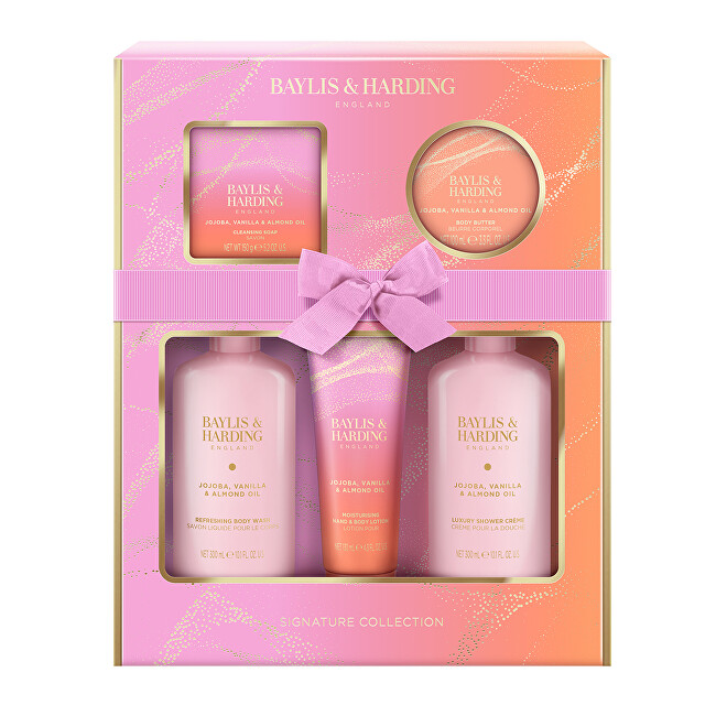 Baylis & Harding Jojoba, Vanilla & Almond Oil Gift Set 5 pcs Moterims