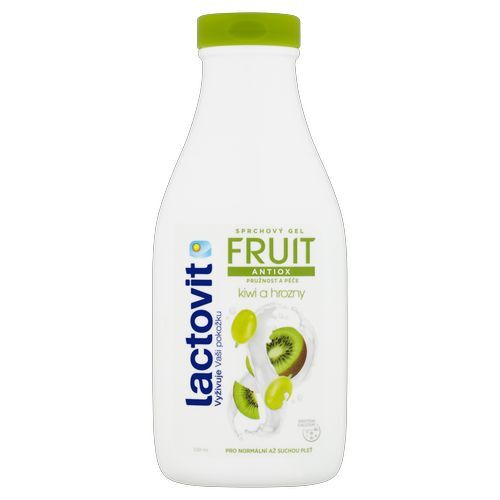 Lactovit Kiwi and Grapes Antioxidant Shower Gel (Fruit Shower Gel) 500ml Moterims
