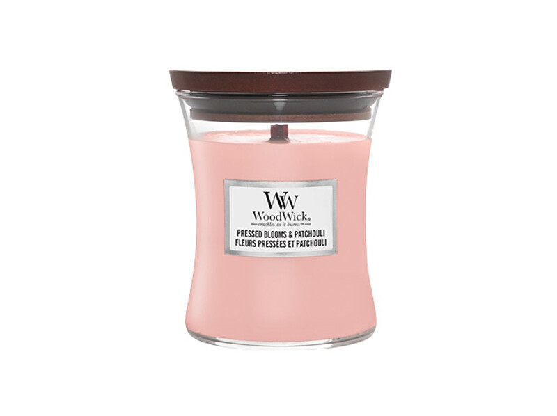 WoodWick Scented candle vase medium Pressed Blooms & Patchouli 275 g Unisex