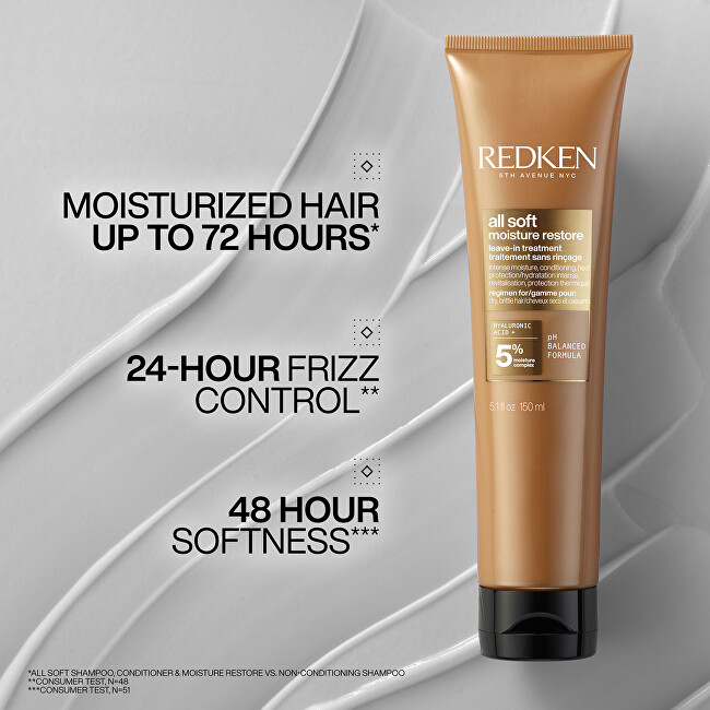 Redken Leave-in treatment for dry and brittle hair All Soft (Leave-in Treatment) 150 ml 150ml nenuplaunama plaukų priežiūros priemonė