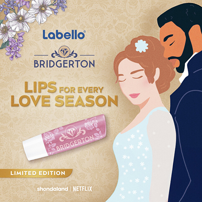 Labello Bridgerton Rose Meringue Lip Balm 4.8 g lūpų balzamas