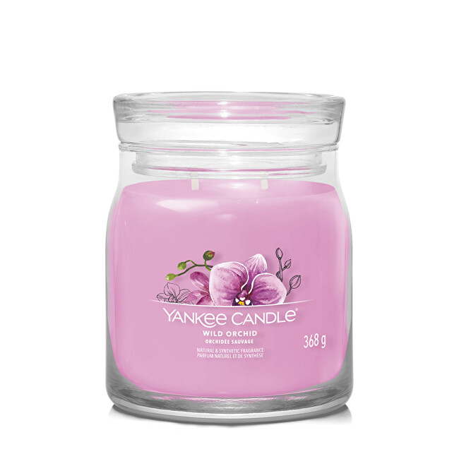 Yankee Candle Aromatic candle Signature glass medium Wild Orchid 368 g Unisex