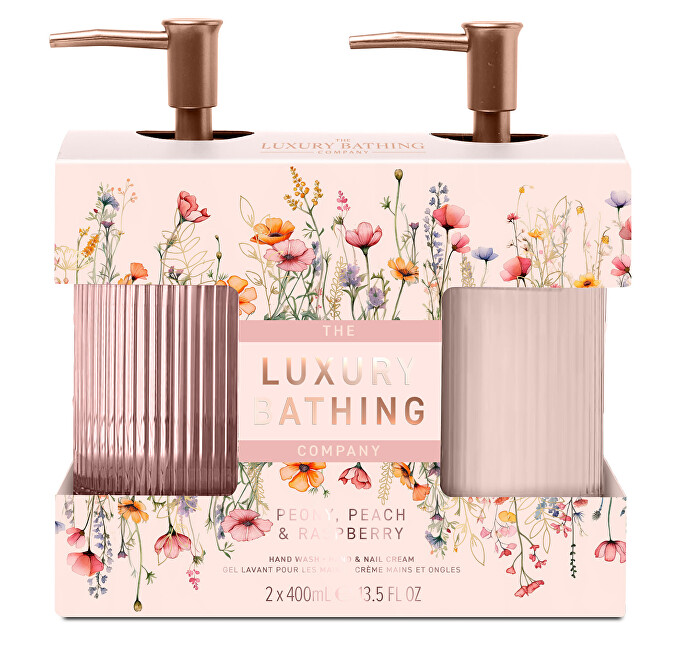 The Luxury Bathing Company Gift set Peony, Peach & Raspberry 2 pcs Moterims