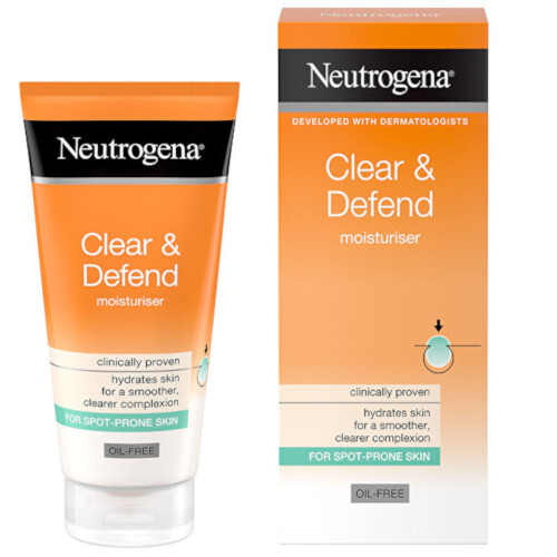 Neutrogena (Oil-Free Moisturiser) Cream with Salicylic Acid Clear & Defend (Oil-Free Moisturiser) 50 ml 50ml veido kosmetika
