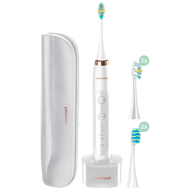 Concept Sonic toothbrush with travel case Perfect Smile white ZK7010 Unisex