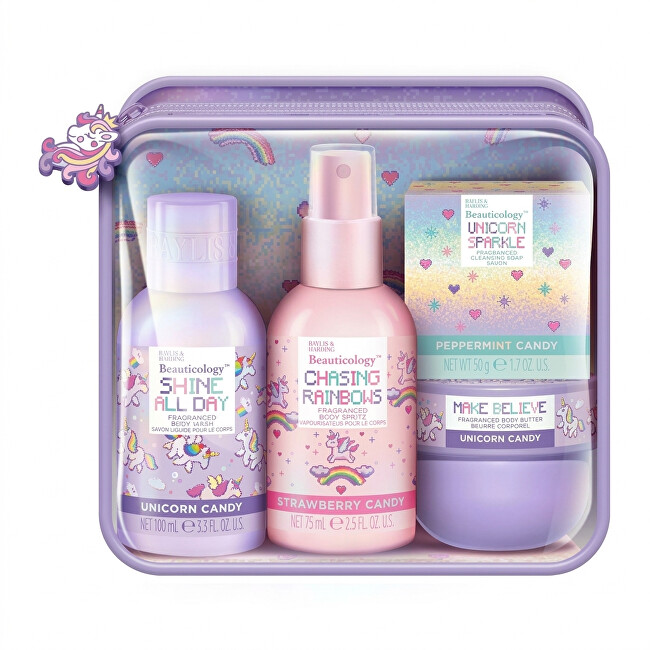 Baylis & Harding Body Care Gift Set in a Bag - Unicorn, 4pcs Vonios ir du&scaron;o priemonė