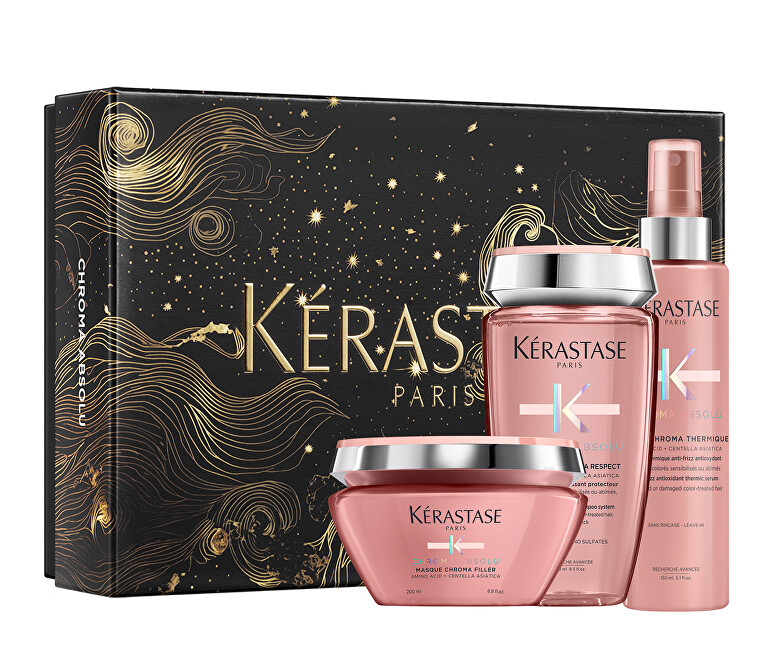 K&eacute;rastase Chroma Absolu Holiday Set Hair Care Gift Set 250ml+ 200ml+ 150ml Moterims Rinkinys
