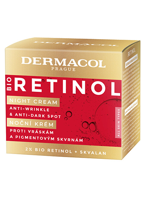 Dermacol Night cream Bio Retinol (Night Cream) 50 ml 50ml vietinės priežiūros priemonė