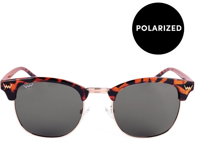 Vuch Polarizačn&iacute; slunečn&iacute; br&yacute;le Brigida Metal Design Brown Unisex