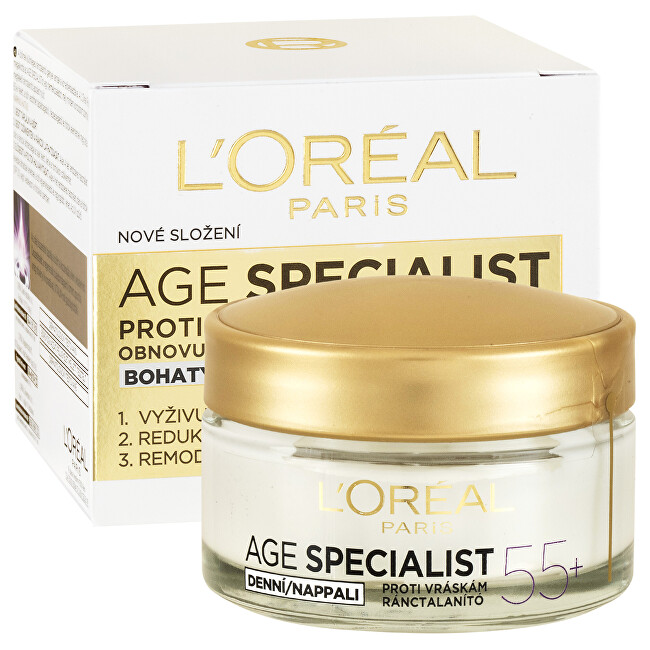 L`oreal Age Specialist 55+ Dieninis kremas Dieninis veido kremas Moterims