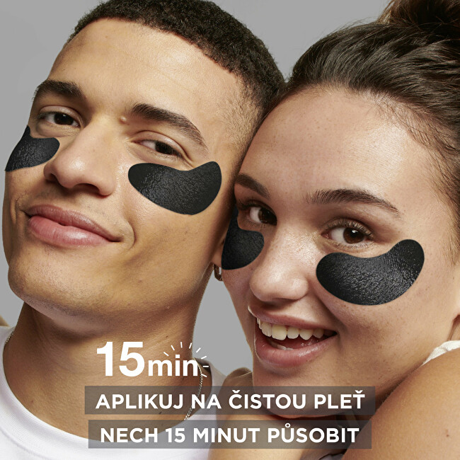 Garnier Skin Naturals Depuffing Eye Mask with Activated Charcoal 5 g vietinės priežiūros priemonė