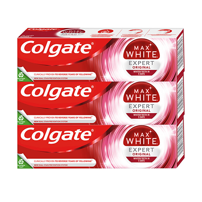 Colgate Whitening toothpaste Max White Expert Original 3 x 75 ml 75ml Unisex
