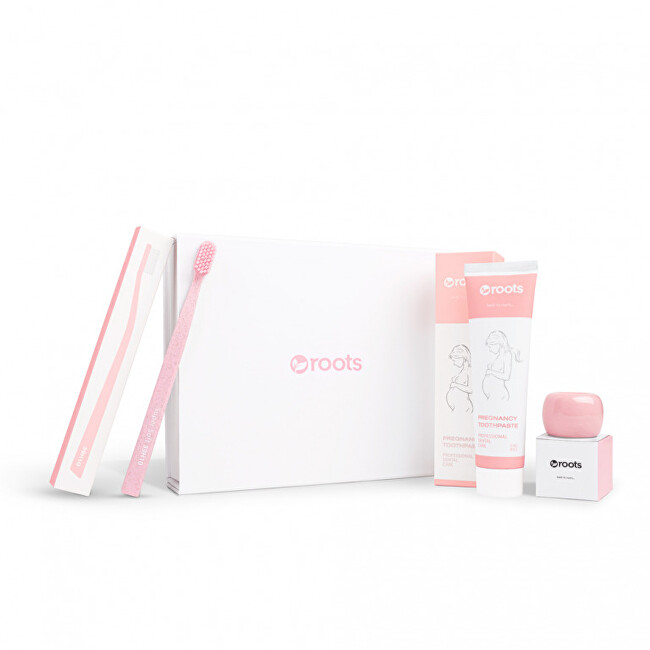 Roots Dental hygiene gift set for pregnant and breastfeeding women (Pregnancy Dental Set) dantų šepetėlis