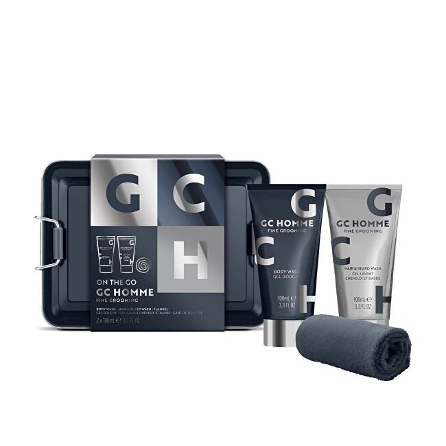 Grace Cole Gift set in a tin box Black Pepper & Mandarin 3 pcs Vonios ir du&scaron;o priemonė Vyrams