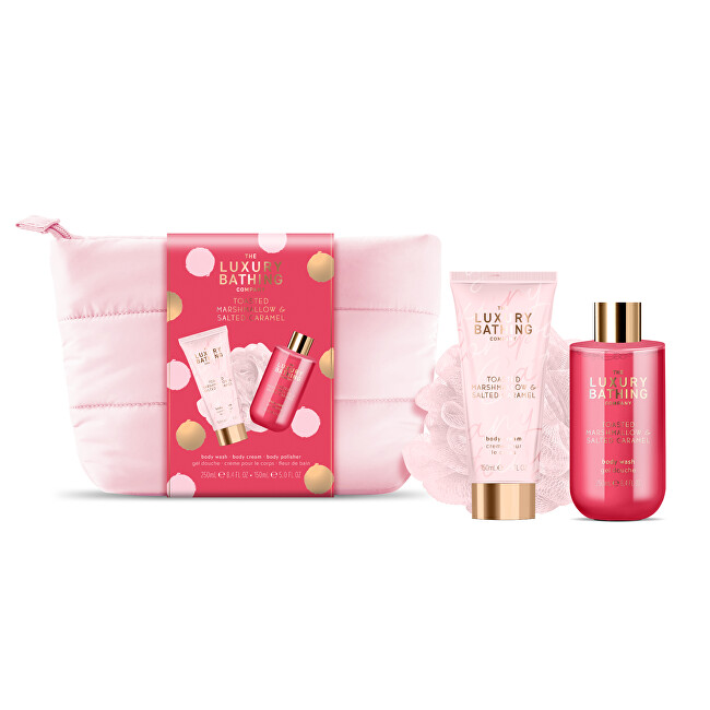 Grace Cole Toasted Marshmallow & Salted Caramel Body Care Trio - D&aacute;rkov&aacute; sada ( 4 ks ) Vonios ir du&scaron;o priemonė Moterims