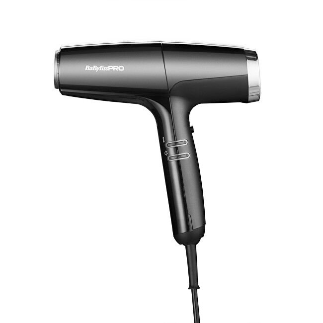 Babyliss Pro Falco Black & Silver Professional High-Speed Hair Dryer BAB8558BE Moterims