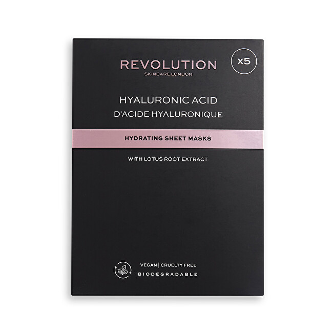 Revolution Skincare Biodegradable (Hydrating Hyaluronic Acid Sheet Mask) Set (Hydrating Hyaluronic Acid Sheet Mask) Moterims