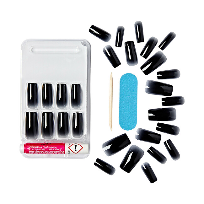 Kiss Gel nails Gel Fantasy Jelly Color 28 pcs priemonė nagams