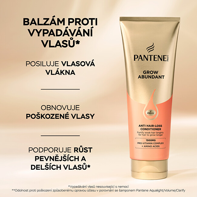 Pantene Conditioner Grow Abundant Anti Hair-Loss Conditioner 250 ml 250ml plaukų balzamas