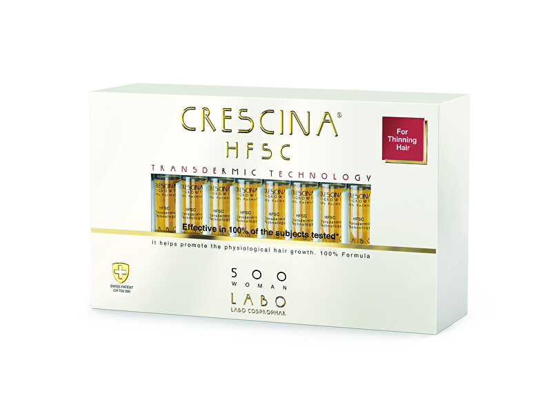 Crescina Hair growth care for women Transdermic grade 500 (middle phase) 20 x 3.5 ml 3.5ml Moterims