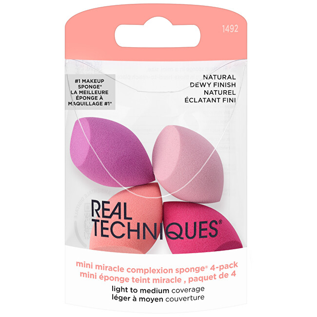 Real Techniques Mini makeup sponges Miracle Complexion Sponge 4 pcs teptukas
