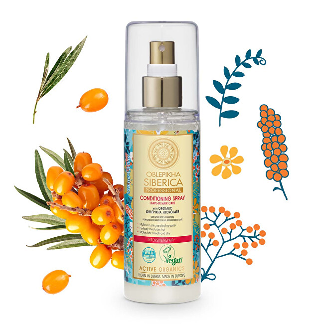 Natura Siberica Sea buckthorn conditioner spray Oblepikha (Conditioning Spray) 125 ml 125ml plaukų balzamas