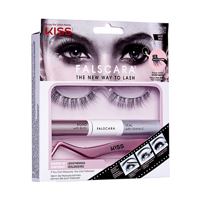 Kiss Falscara Eyelash Starter Kit dirbtinės blakstienos
