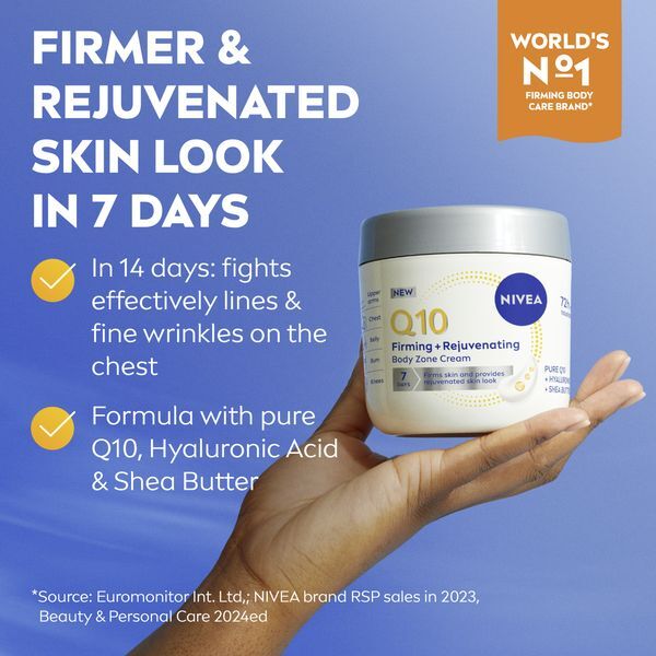 Nivea Firming and Rejuvenating Body Zone Cream Q10 400 ml 400ml liekninamasis kremas