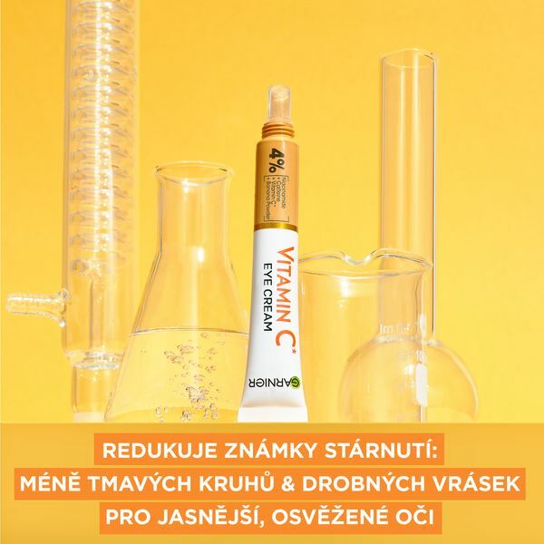 Garnier Brightening eye cream with vitamin C Skin Natura l s (Eye Cream) 15 ml 15ml vietinės priežiūros priemonė