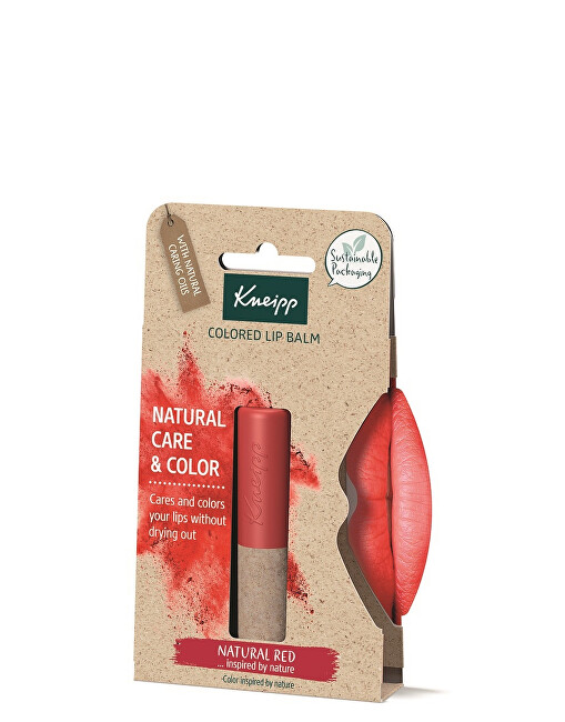 Kneipp Color lip balm Natura l Red ( Color ed Lip Balm) 3.5 g lūpų balzamas