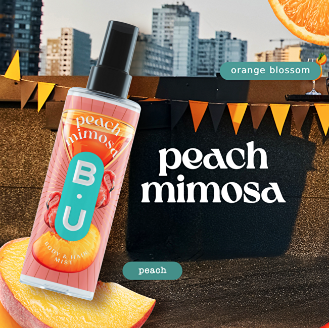 B.U. Peach Mimosa - tělov&yacute; a vlasov&yacute; sprej 200ml kvepalai Moterims