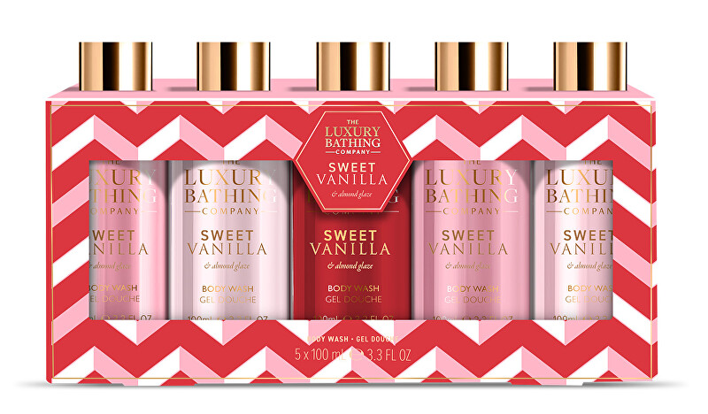 The Luxury Bathing Company Vanilla & Almond Shower Gel Gift Set 5 pcs Moterims