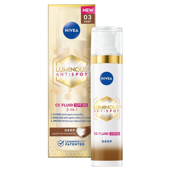 Nivea CC cream Cellular Luminous630 SPF 30 40 ml Medium Moterims