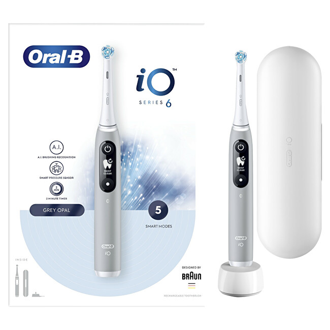 Oral B Electric toothbrush Series iO 6 Grey Opal Unisex