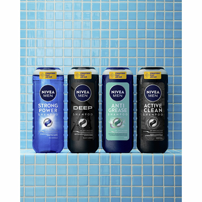 Nivea Shampoo for men Strong Power 500ml &scaron;ampūnas