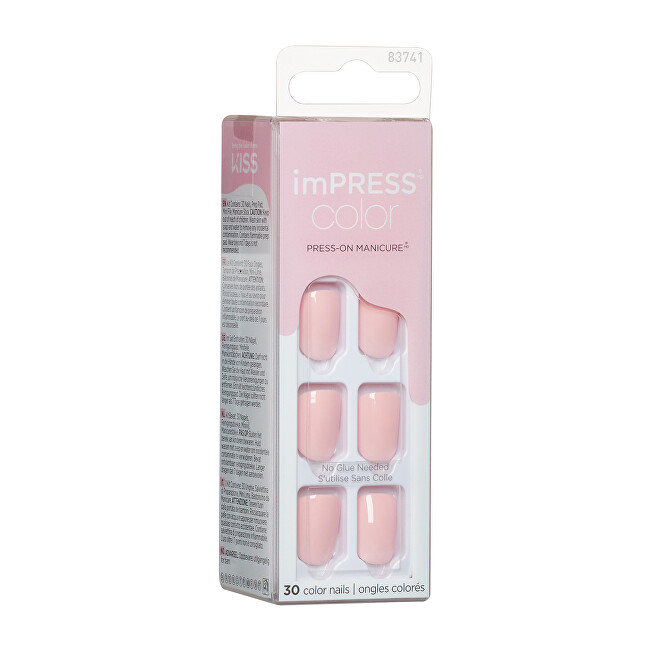 Kiss Self-adhesive nails imPRESS Color Pick Me Pink 30 pcs priemonė nagams