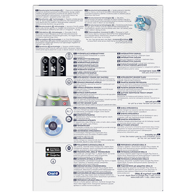 Oral B Electric toothbrush Series iO 6 Grey Opal dantų &scaron;epetėlis