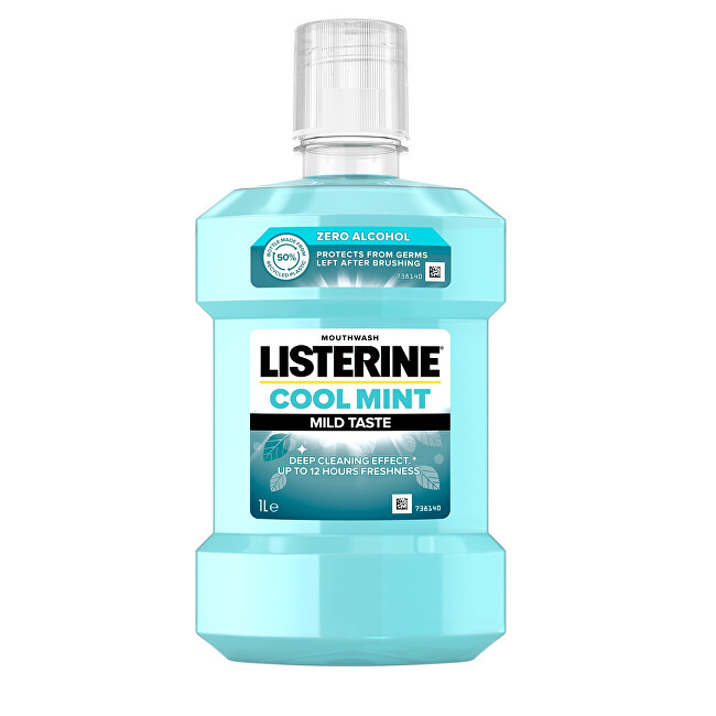 Listerine Alcohol Free Mouthwash Zero - Coolmint Mild Taste 250ml Dantų emalį stiprinanti priemonė