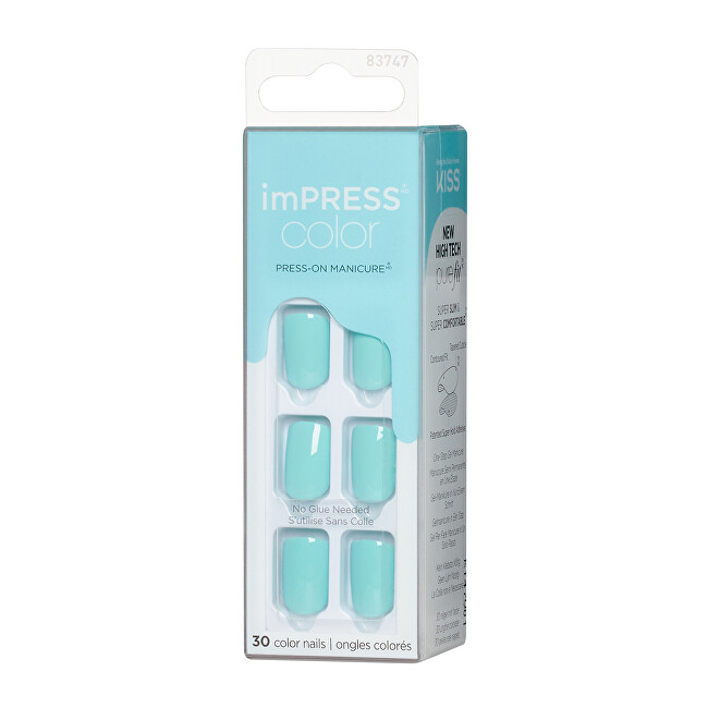 Kiss Self-adhesive nails imPRESS Color Mint To Be 30 pcs priemonė nagams